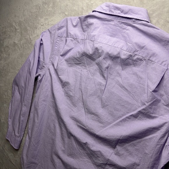 Gap Lived In Button Up Shirt Mens XL Purple Long Sleeve Casual Preppy Cotton - Picture 9 of 12